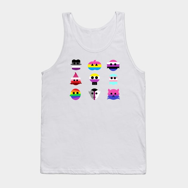 LGBTQ Pride: Halloween Friends Tank Top by DisneyFanatic23